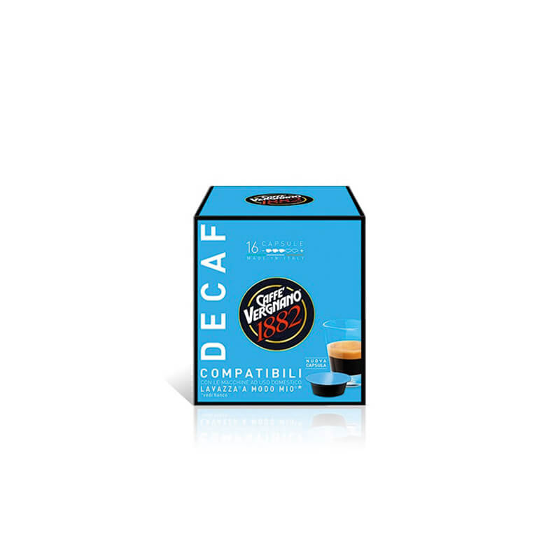 Vergnano Decaffeinato Capsule Caffè Compatibili A Modo Mio 16 Pz