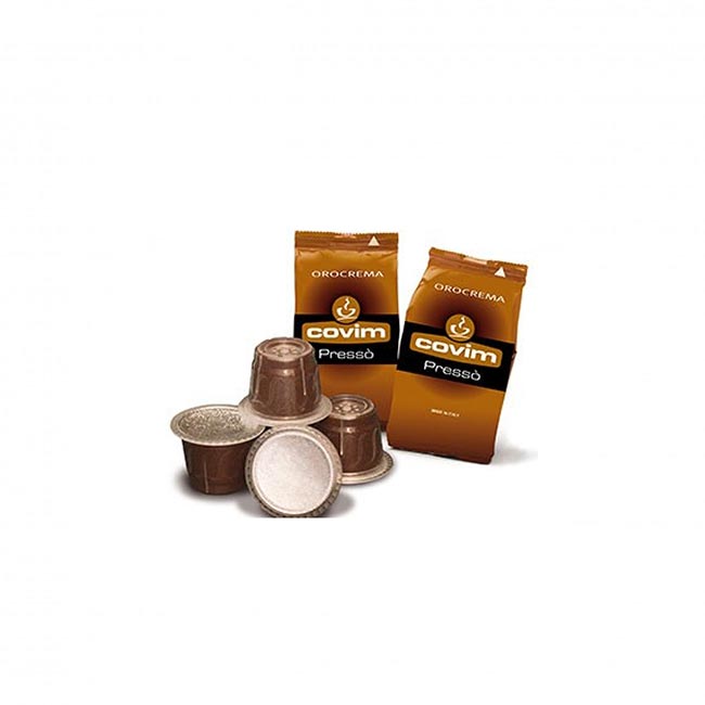 Covim Caffè Capsule Presso Orocrema Compatibili Nespresso | Cialda Point